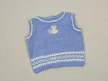 sweterek robiony na drutach: Sweter, 0-3 m, stan - Bardzo dobry