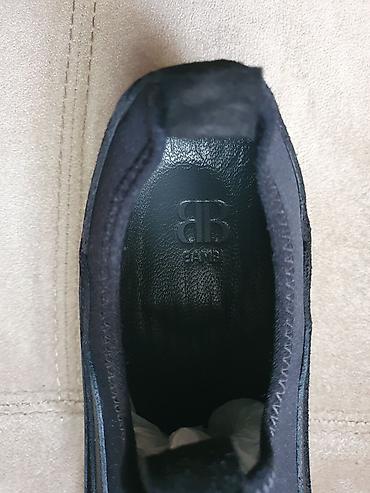 Мужская обувь: Balenciaga BB slip-on kişi ayaqqabısı - Rəng: qara, kontrast ağ orta — 2