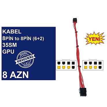 komputer kabel: Kabellər "4/6/8/24pin 35sm Uzadıcı Original" MƏHSULLAR TAM — 7
