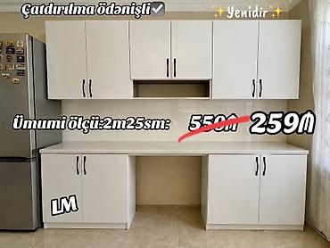 Mətbəx mebeli dəsti – LM - Ümumi ölçü: 2 m 25 sm - Üst-altar dolablar lalafo.az -da Mətbəx mebeli dəsti – LM - Ümumi ölçü: 2 m 25 sm - Üst-altar dolablar