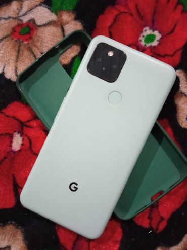 купить телефон ми в бишкеке: Google Pixel 5, Б/у, 128 ГБ, цвет - Зеленый, 1 SIM, eSIM