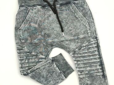 spodnie dresowe dla szczupłego chłopca: Sweatpants, 4-5 years, 104/110, condition - Very good