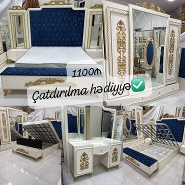Divan və kreslo dəstləri: Yataq dəsti satılır Çatdırılma daxil 1100₼. Tam ideal