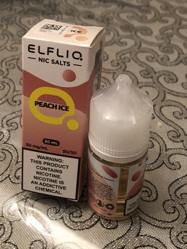 Qəlyan, vayp və aksesuarları: Məhsul: elf bar elfx pro – pod starter kit + elfliq nic salts (peach — 2