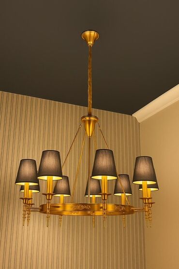 Ev saatları: Çılçıraq, 8 lampa, Metal