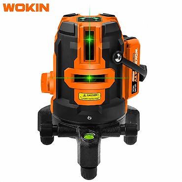 lazerli metre: №: 10536 Məhsulun adı: Lazerli nivelir Wokin W507605 5 xətli, yaşıl — 1