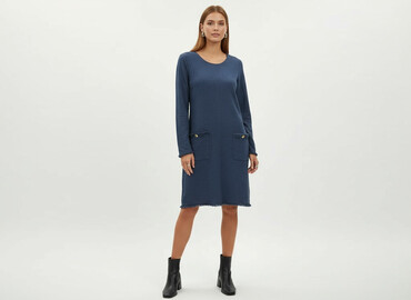 sukienki sweterkowe plus size: Cream, Сукня жіноча, розмір M