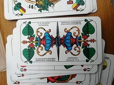 Ostali antikviteti: Vintage F. X. Schmid MUNCHEN špil karata Milde Sorte GERMANY. Made in — 2