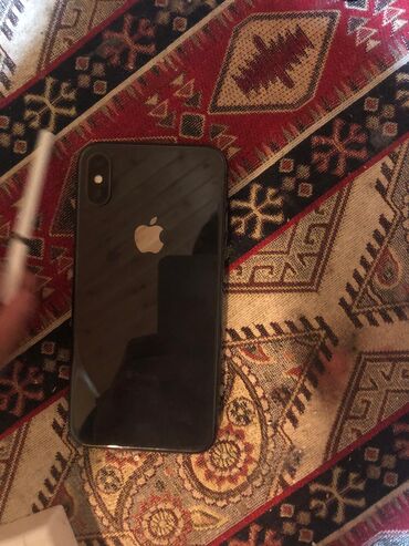 i̇pona: IPhone X, 256 GB, Qara, Simsiz şarj, Face ID, Sənədlərlə