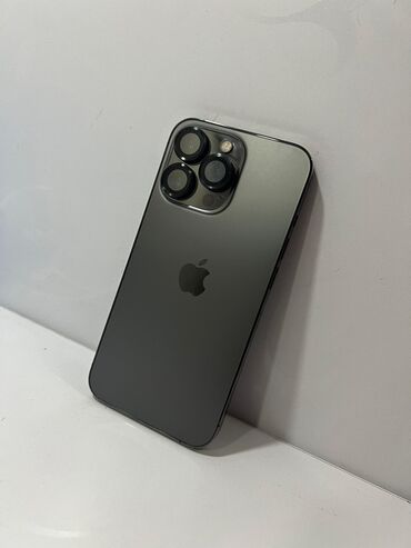 Apple iPhone: IPhone 13 Pro, Б/у, 128 ГБ, Graphite, Зарядное устройство, Защитное стекло, Чехол, 91 %