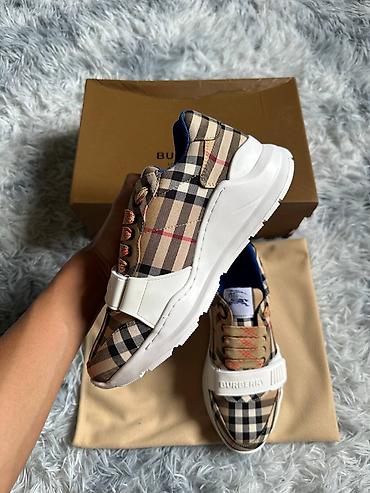 кеды gucci: Мужские кроссовки, 39, Burberry, Новый, цвет - Бежевый, Платная доставка — 4