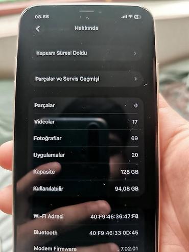 modem ikinci el: IPhone 11, 128 GB, Ağ, Face ID — 2