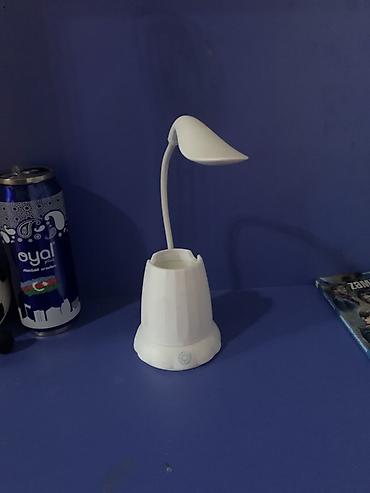 Ev və bağ: LED masa lampası – qamış formalı çevik boyunlu, ağ rəng — 4