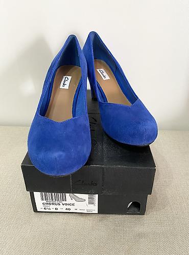 Женская обувь: Туфли, 40, Clarks, Новый, цвет - Голубой, Самовывоз — 2