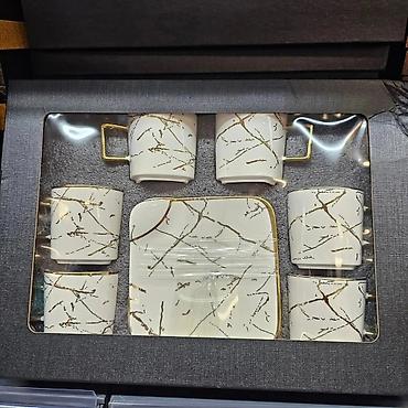 Kompleti posuđa: Set šoljica za kafu/espreso sa tanjirićima – elegantni porcelan sa — 4