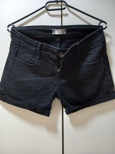 elegantne pantalone za punije dame: S (EU 36), M (EU 38), bоја - Crna