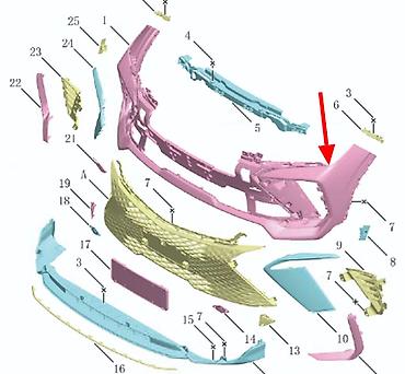 Бампер и комплектующие: Бампер Geely, Новый, Оригинал — 4