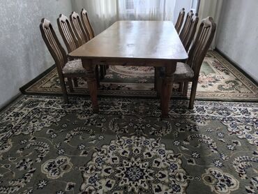 инверсионни стол: Кухонный стол и стул, цвет - Коричневый