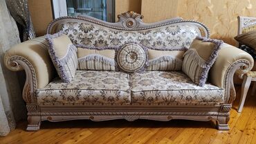 klassik mebel qiymetleri: Новый, Классический диван, 2 кресла, Без подьемного механизма, Нераскладной