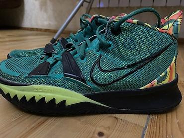 кроссовки nike: Nike Kyrie 7 basketbol krosovkaları - Rəng: yaşıl/şaquli naxışlı — 3