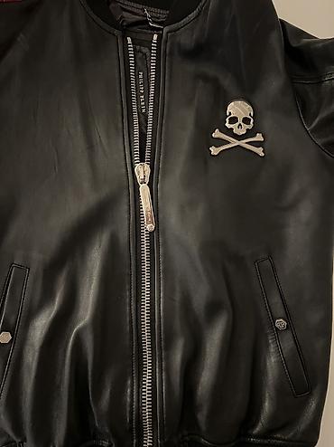 Kožne jakne: Prodajem original Philipp Plein koznu jaknu (meka jagnjeca koza). Par — 11