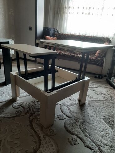 Masalar: Jurnal masası, İşlənmiş, Transformer, MDF, Kvadrat masa — 4