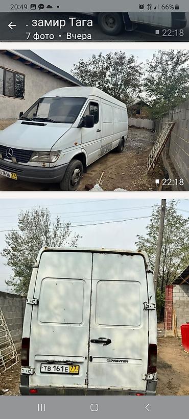 тент для велосипеда: Mercedes-Benz Спринтер: 1997 г., 2.3 л, Механика, Дизель, Фургон — 2