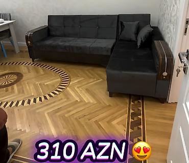 kunc divanlar ucuz: Qonaq otağı üçün L formalı yumşaq künc divan - Rəng: tünd boz/qartal — 1