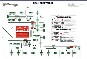 аварийный знак: Изготовление и разработка планов эвакуации при пожаре - Полный цикл — 7