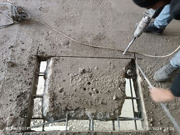 Beton işləri: #Betonkesme #betondeşmə Beton kubik kərpic - dən kəsim deşim — 13