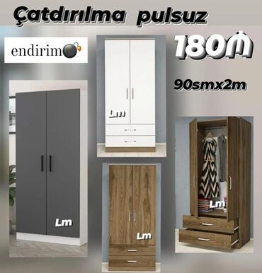 Mətbəx mebeli: Düz dolab, Dəhliz üçün, Paltar üçün, Açılan, 2 qapılı