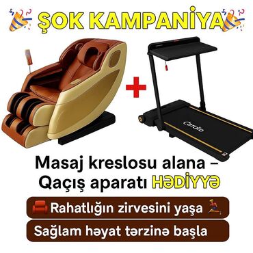 Skeytbordlar: 🔊 Azərbaycanda bir ilk - Masaj kreslosu alana qaçış aparatı hədiyyə ‼️