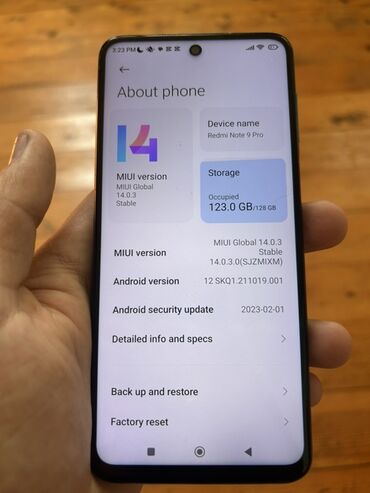 xiaomi mi 9 pro: Xiaomi Redmi Note 9 Pro, 128 GB, rəng - Qara, 
 İki sim kartlı