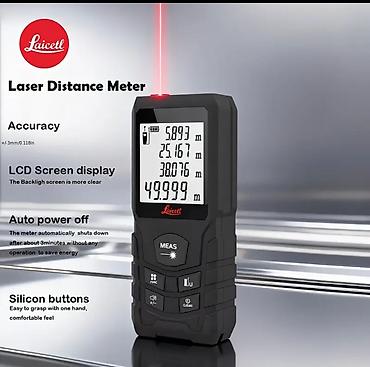 nemački ručni alat: Lazerni daljinomer Laicell - Ekran: 2" LCD sa pozadinskim — 2