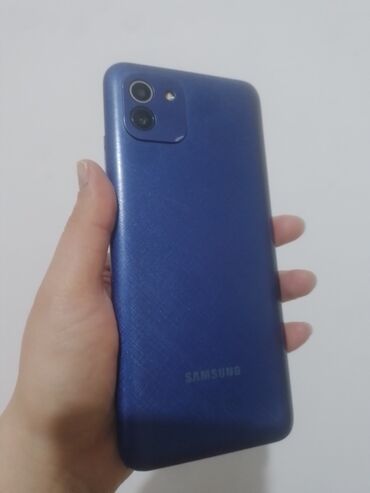 Samsung: Samsung Galaxy A03s, 64 GB, rəng - Qırmızı, Barmaq izi, İki sim kartlı