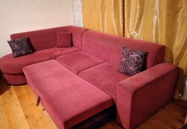 Divan və masa dəstləri: Künc divan, Açılan, Bazasız, Parça, Çatdırılma yoxdur