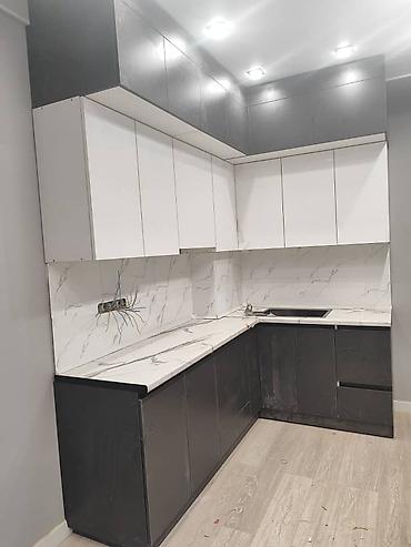 Кухонные гарнитуры: Кухонный гарнитур, Новый, цвет - Серый, ДСП, Бесплатная доставка — 17