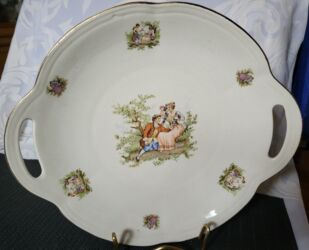 Ostali antikviteti: Tanjir za serviranja 1940g+ Chodziez Poljska. Tanjir za — 4