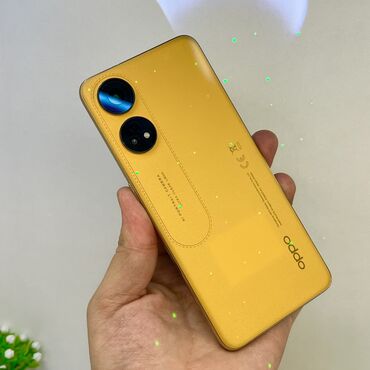 оппо: Oppo Reno8 T, Б/у, 128 ГБ, цвет - Желтый, 2 SIM