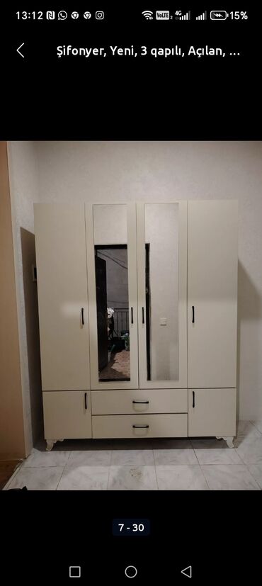 Dolablar: Yeni, 3 qapılı Düz dolab, Dolab-asılqan -da lalafo.az — 5 Dolablar: Yeni, 3 qapılı Düz dolab, Dolab-asılqan — 5