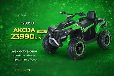 Dečiji električni automobili: Kvad za decu – električni četvorotočkaš - Nosivost: do 35 kg - Model — 8