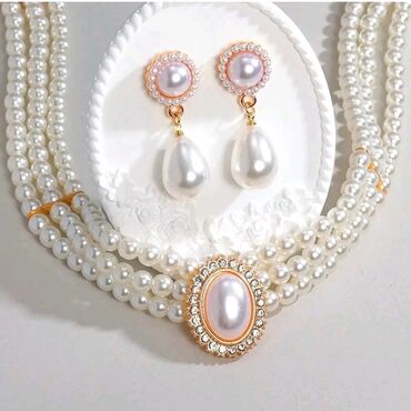 Setovi nakita: Predivan set od bisera savrsen i elegantan za prave dame