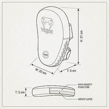 Boks aparatları: Venum boksa/ MMA üçün fokus mitti (pad) Tək satılılır - Brend: Venum — 4
