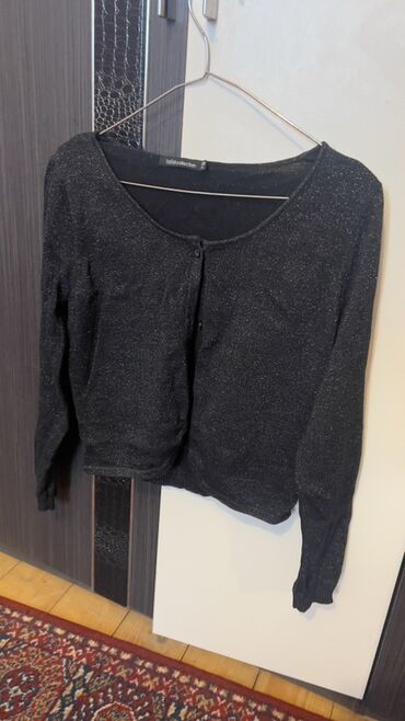 Dəstlər, kostyumlar: Qadın üst geyimləri dəsti - Krem rəngli, qara bəzəkli kardiqan — 3