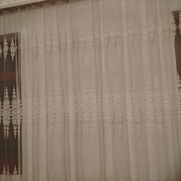 Ev üçün dekor: Yeni, Tül, rəng - Ağ — 8