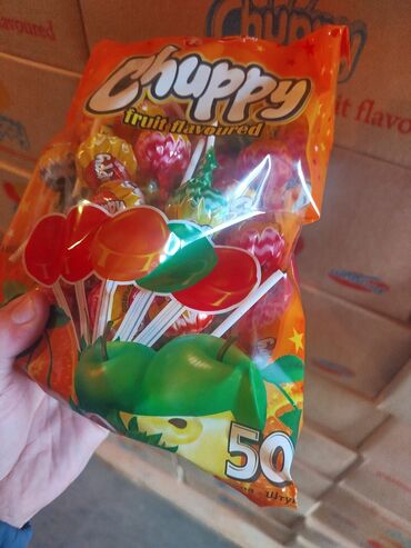 Кондитерские изделия, сладости: Набор кондитерских изделий ассорти: 1) Trolli Center Filled Fruit — 3