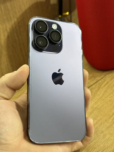 телевон айвон: IPhone 14 Pro, Колдонулган, 256 ГБ, Deep Purple, Заряддоочу түзүлүш, Коргоочу айнек, Каптама, Бөлүп төлөө менен, 82 %