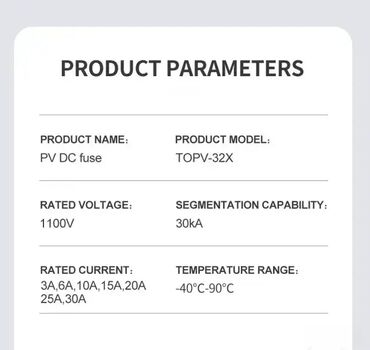 Elektro materijal: Tomzn Kućište za Solarne DC Topljive Osigurace 🌞⚡ Nazivni napon — 7