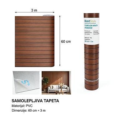 KMT 3D zidna nalepnica sa rešetkastim dezenom, rolna 3210584