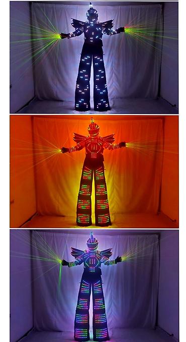 ucuz buket: LED Robot Kostyum – şou və tədbirlər üçün - Tam bədən kostyumu — 1